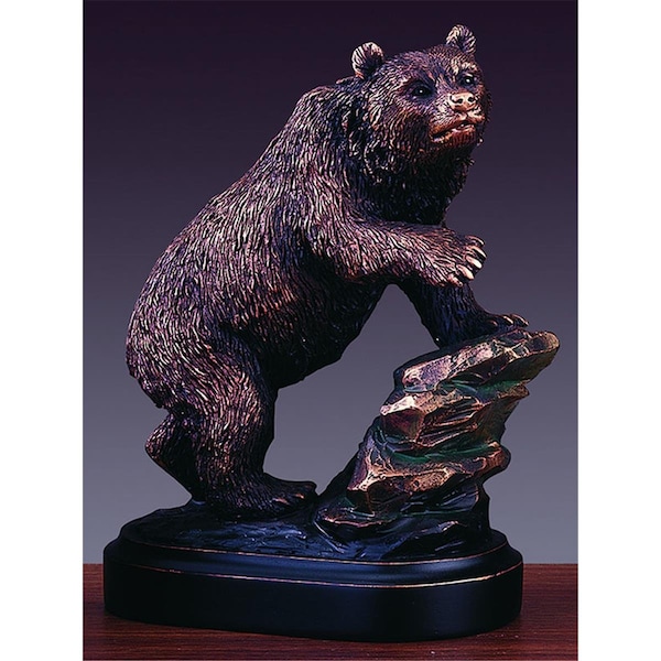 Marian Imports F 4.5 x 6 in.Treasure of Nature Howling Bronze Bear Statue 13072 - main